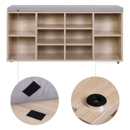 Scarpiera VOREN marrone/grigio