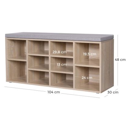 Scarpiera VOREN marrone/grigio