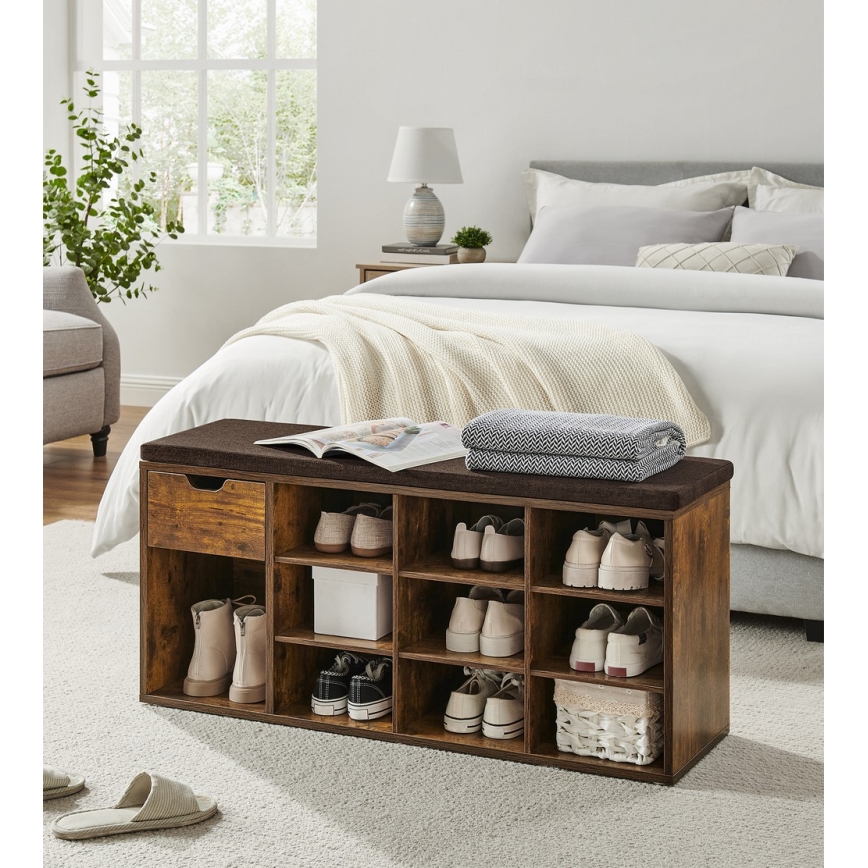 Scarpiera VOREN marrone/nera