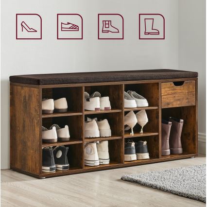 Scarpiera VOREN marrone/nera