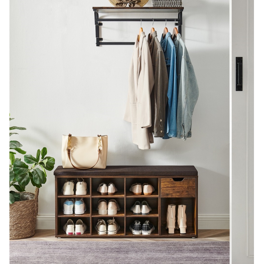 Scarpiera VOREN marrone/nera