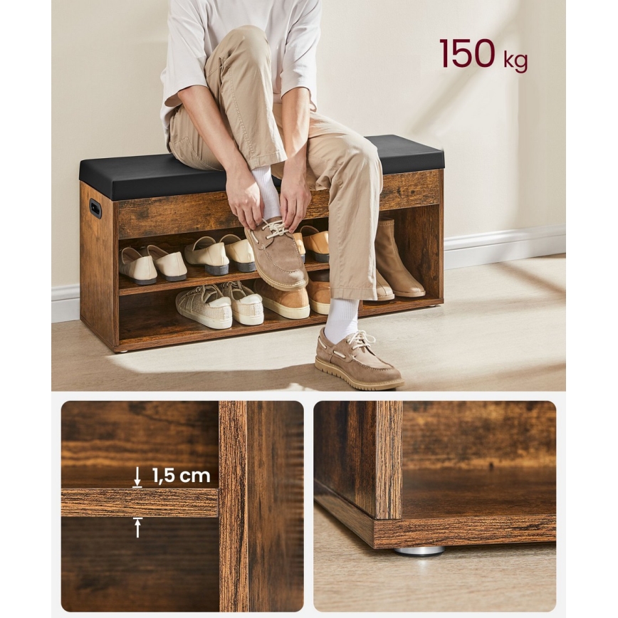 Scarpiera VOREN marrone/nera