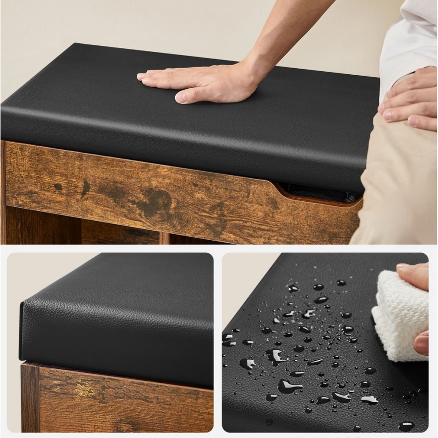 Scarpiera VOREN marrone/nera