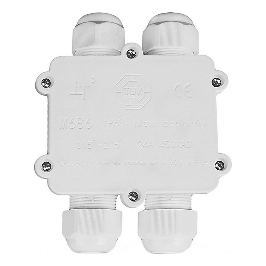 Scatola di giunzione impermeabile IP68 bianco