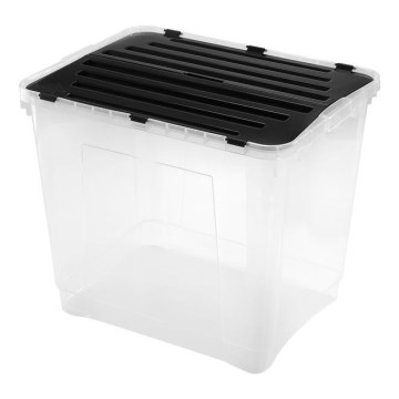 Scatola di stoccaggio DRAGON 100 l nero/limpido