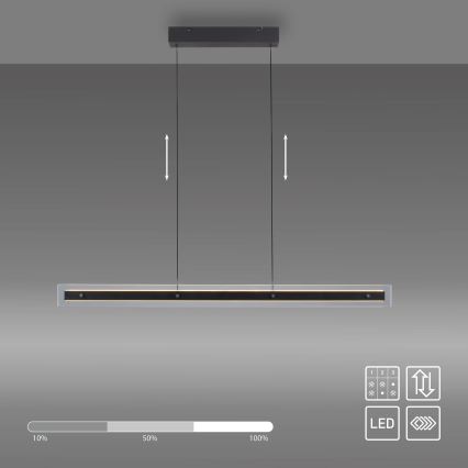 Schöner Wohnen 11316-18 - Lampada a sospensione dimmerabile su cavo LENA LED/32W/230V 105 cm nera