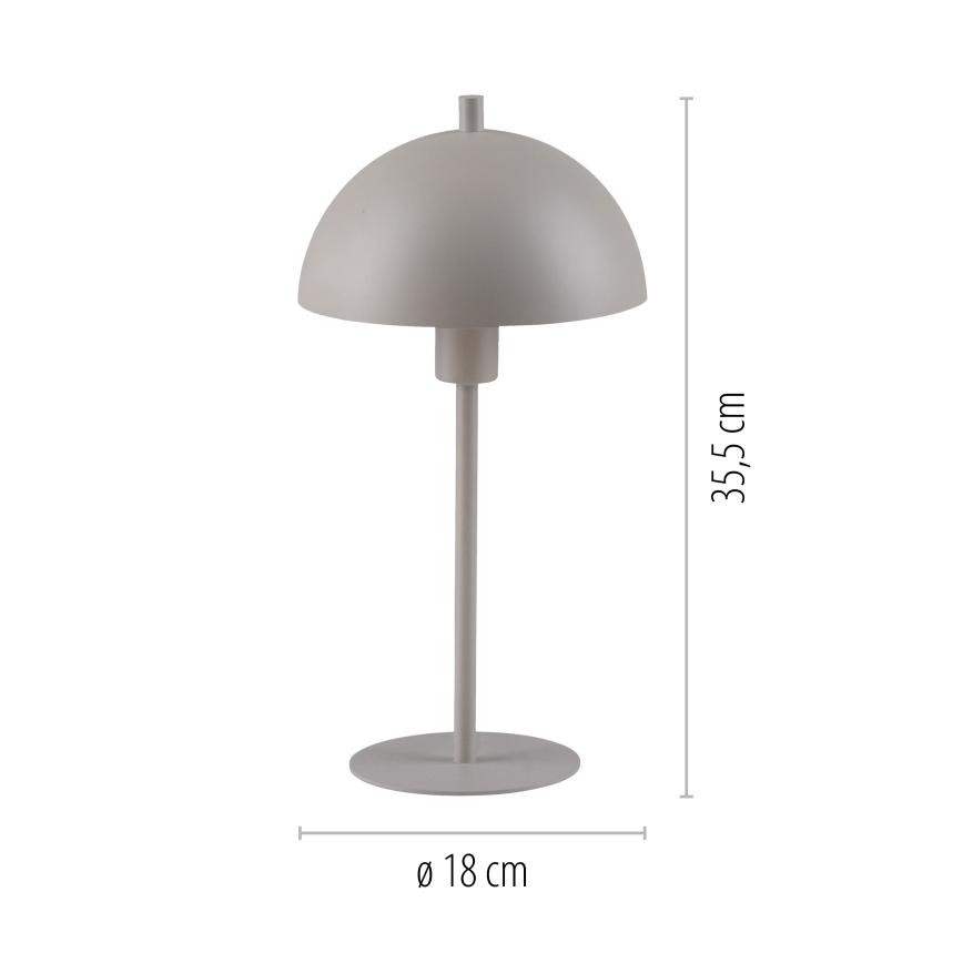 Schöner Wohnen 11726-39 - Lampada da tavolo ALI 1xE14/15W/230V grigia