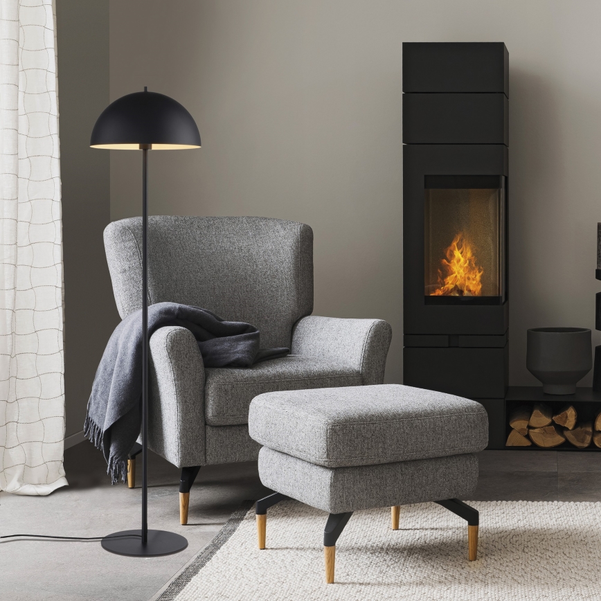 Schöner Wohnen 11727-18 - Lampada da terra ALI 1xE27/25W/230V nero