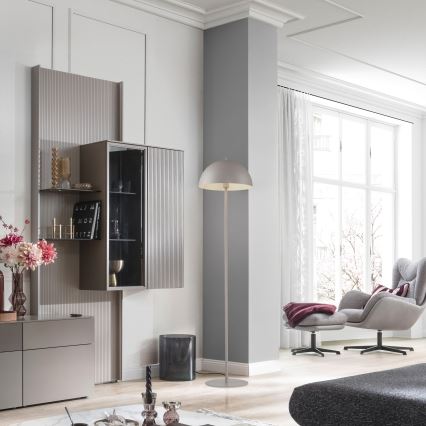 Schöner Wohnen 11727-39 - Lampada da terra ALI 1xE27/25W/230V grigia