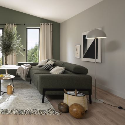 Schöner Wohnen 11727-39 - Lampada da terra ALI 1xE27/25W/230V grigia