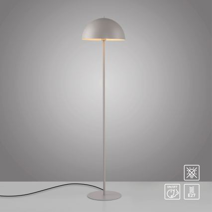 Schöner Wohnen 11727-39 - Lampada da terra ALI 1xE27/25W/230V grigia