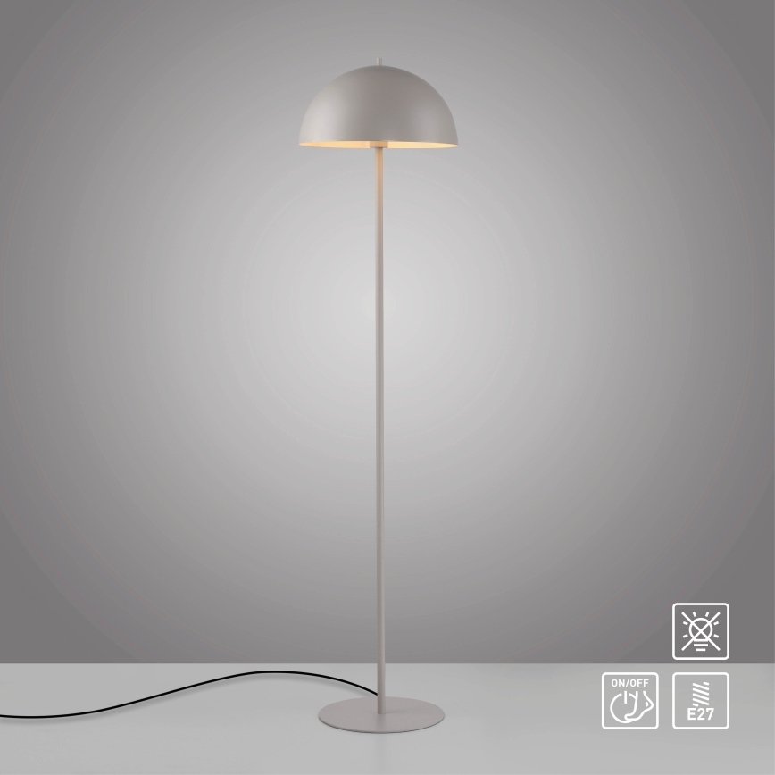 Schöner Wohnen 11727-39 - Lampada da terra ALI 1xE27/25W/230V grigia