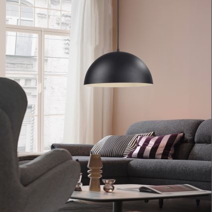 Schöner Wohnen 11728-18 - Lampada a sospensione ALI su cavo 1xE27/25W/230V Ø 38 cm nero