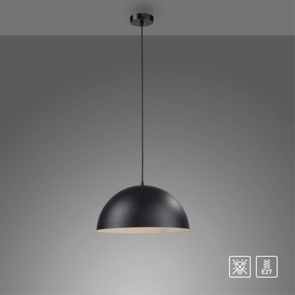 Schöner Wohnen 11728-18 - Lampada a sospensione ALI su cavo 1xE27/25W/230V Ø 38 cm nero