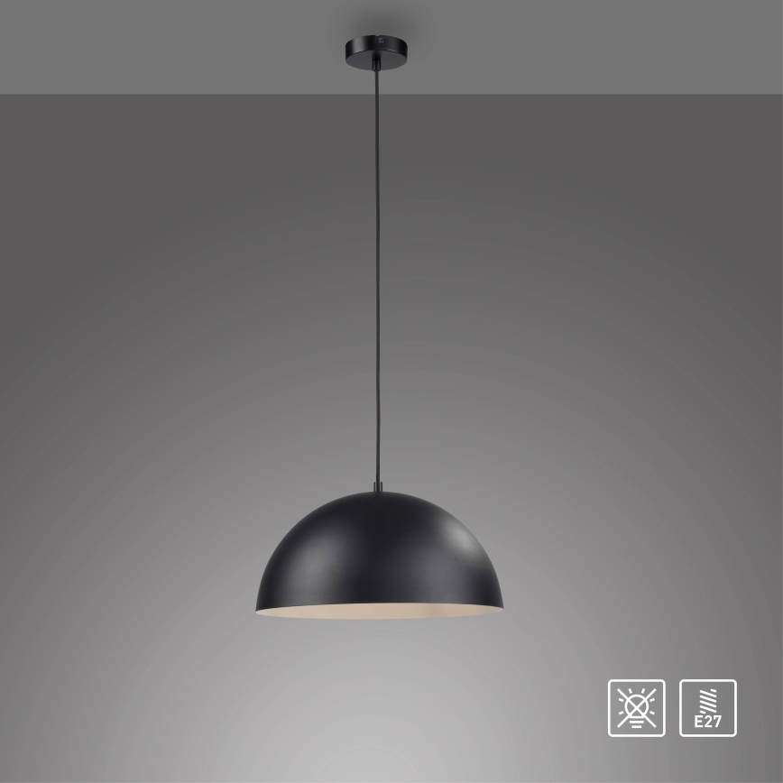 Schöner Wohnen 11728-18 - Lampada a sospensione ALI su cavo 1xE27/25W/230V Ø 38 cm nero