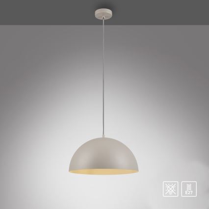 Schöner Wohnen 11728-39 - Lampadario a sospensione ALI con cavo, 1xE27/25W/230V, Ø 38 cm, grigio