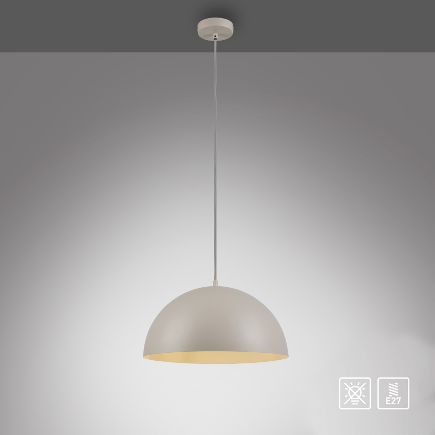 Schöner Wohnen 11728-39 - Lampadario a sospensione ALI con cavo, 1xE27/25W/230V, Ø 38 cm, grigio