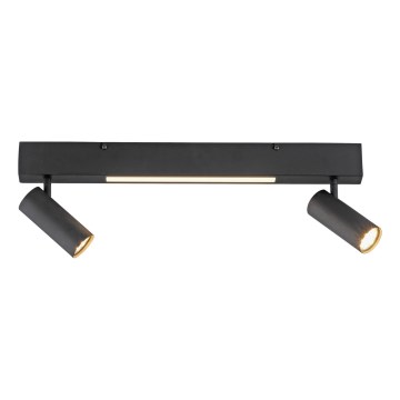 Schöner Wohnen 11793-18 - Faretto LED DANTE 2xGU10/10W/230V + LED/7,2W nero