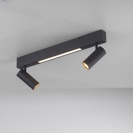 Schöner Wohnen 11793-18 - Faretto LED DANTE 2xGU10/10W/230V + LED/7,2W nero