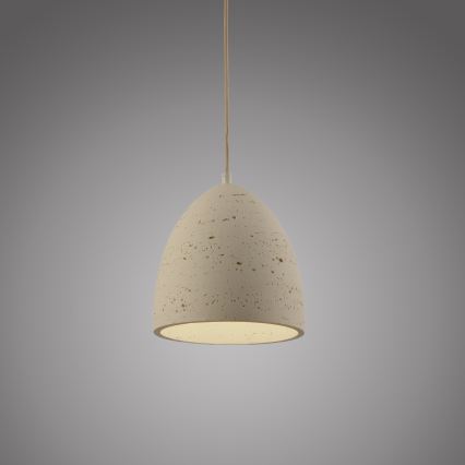 Schöner Wohnen 12540-42 - Lampada a sospensione su cavo TRAVENTA 1xE27/40W/230V Ø 21 cm cemento