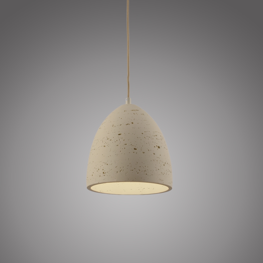Schöner Wohnen 12540-42 - Lampada a sospensione su cavo TRAVENTA 1xE27/40W/230V Ø 21 cm cemento