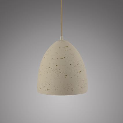 Schöner Wohnen 12540-42 - Lampada a sospensione su cavo TRAVENTA 1xE27/40W/230V Ø 21 cm cemento