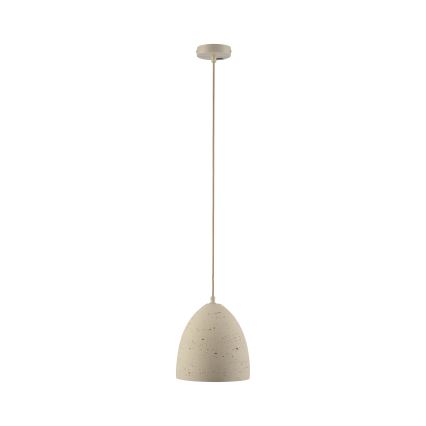 Schöner Wohnen 12540-42 - Lampada a sospensione su cavo TRAVENTA 1xE27/40W/230V Ø 21 cm cemento