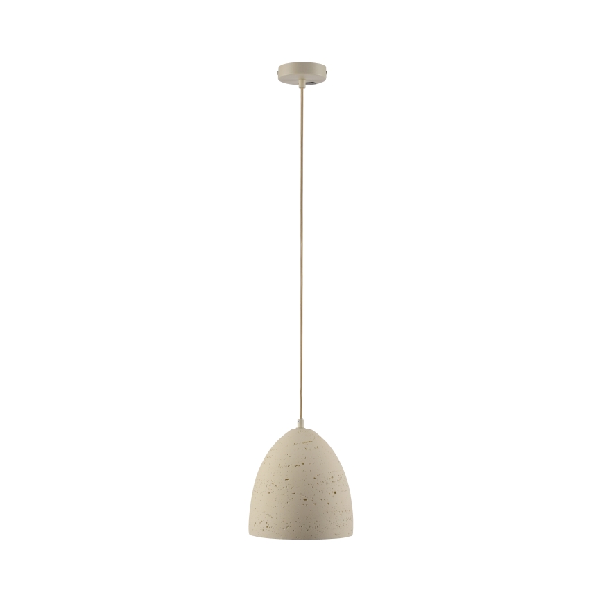 Schöner Wohnen 12540-42 - Lampada a sospensione su cavo TRAVENTA 1xE27/40W/230V Ø 21 cm cemento