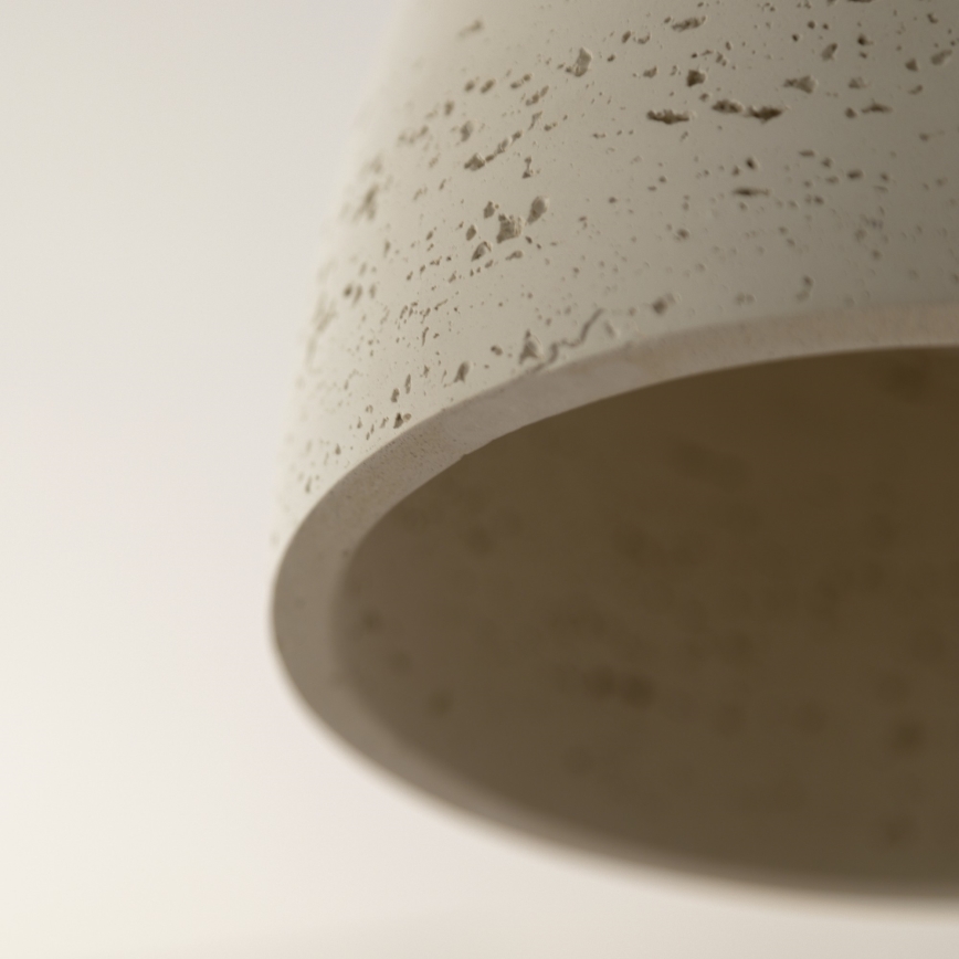 Schöner Wohnen 12541-42 - Lampada a sospensione su cavo TRAVENTA 3xE27/40W/230V in cemento