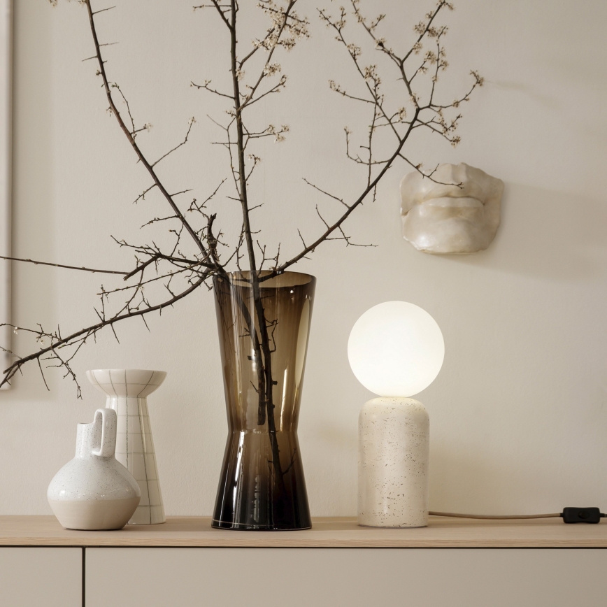 Schöner Wohnen 12543-42 - Lampada da tavolo TRAVENTA 1xG9/10W/230V cemento