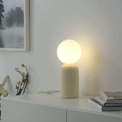 Schöner Wohnen 12543-42 - Lampada da tavolo TRAVENTA 1xG9/10W/230V cemento