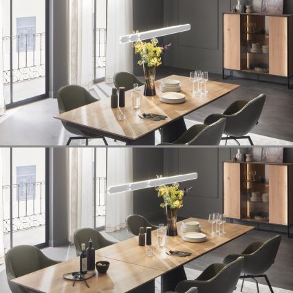 Schöner Wohnen 12577-16 - Lampadario dimmerabile a sospensione con cavo ADRIANA ROUND 2xLED/24W/230V 2700/3000/3500/4000/5000K bianco