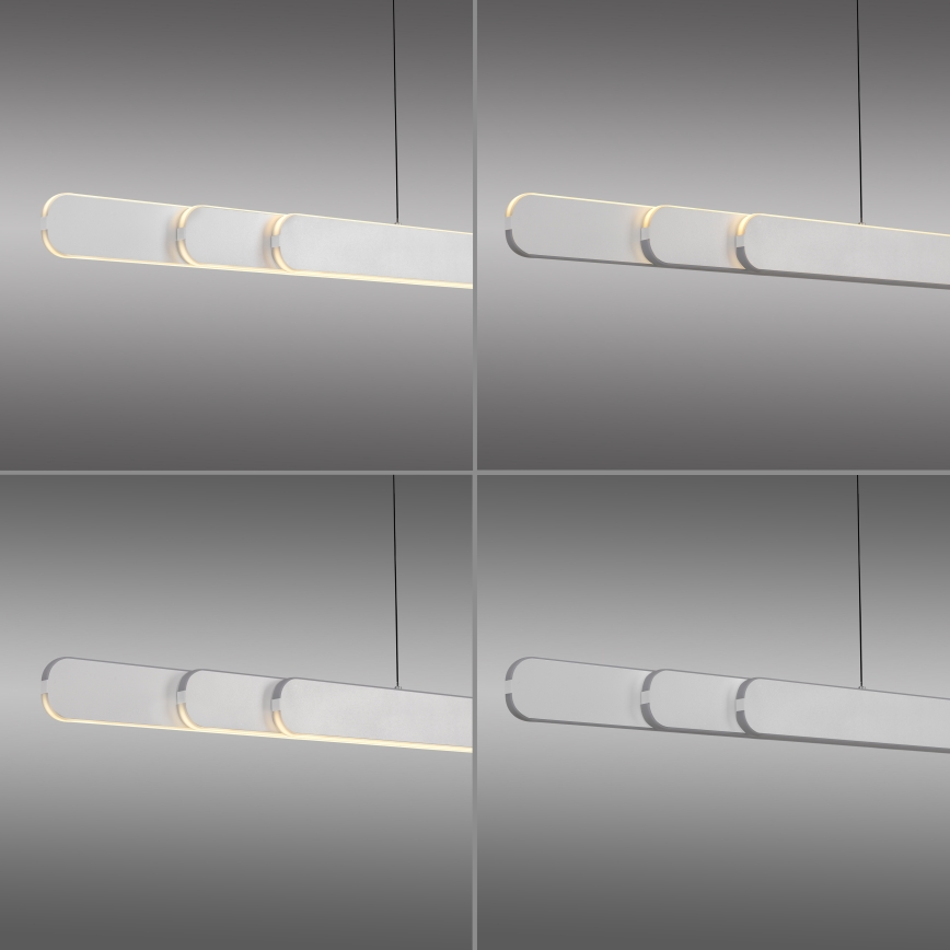 Schöner Wohnen 12577-16 - Sospensione LED dimmerabile su cavo ADRIANA ROUND 2xLED/24W/230V 2700/3000/3500/4000/5000K 160 cm bianca