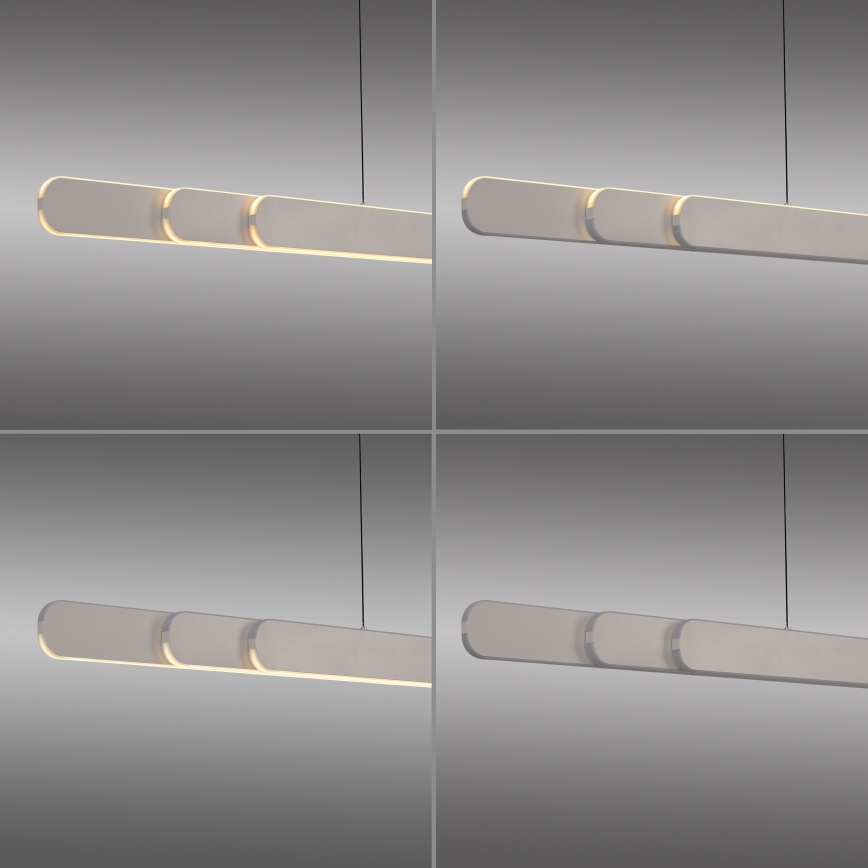 Schöner Wohnen 12577-39 - Sospensione dimmerabile su cavo ADRIANA ROUND 2xLED/24W/230V 2700/3000/3500/4000/5000K grigio