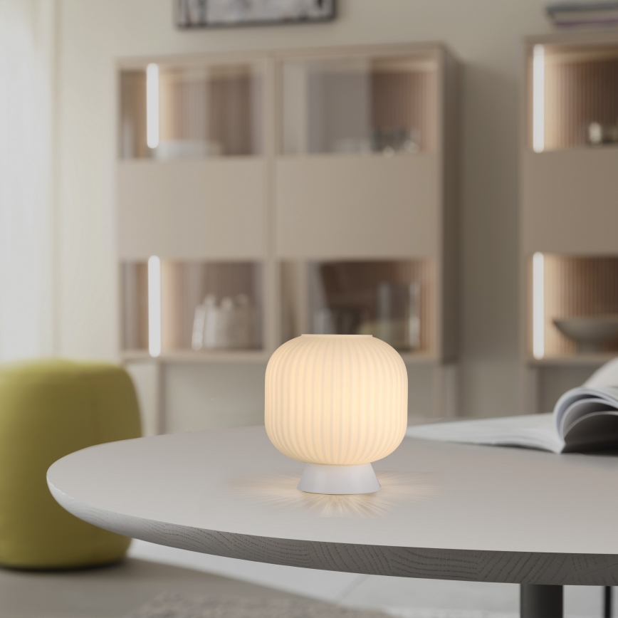 Schöner Wohnen 13573-16 - Lampada da tavolo NAMI 1xE27/25W/230V bianca