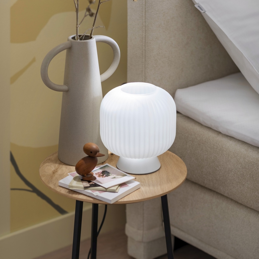 Schöner Wohnen 13573-16 - Lampada da tavolo NAMI 1xE27/25W/230V bianca