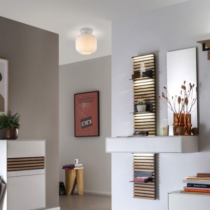 Schöner Wohnen 13574-16 - Plafoniera NAMI 1xE27/25W/230V Ø 20 cm bianca