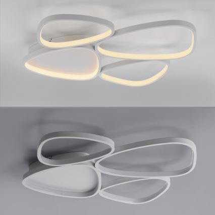 Schöner Wohnen 14038-16 - Plafoniera a LED dimmerabile PEBBLES LED/35,5W/230V bianca