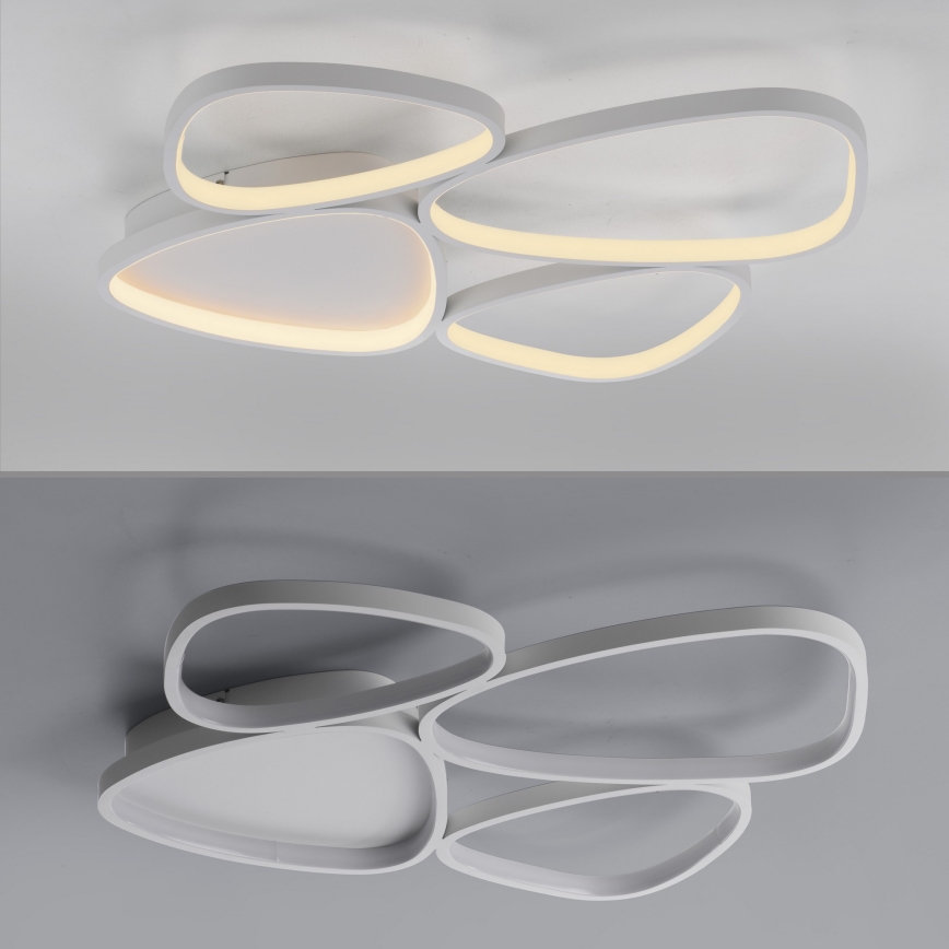 Schöner Wohnen 14038-16 - Plafoniera a LED dimmerabile PEBBLES LED/35,5W/230V bianca