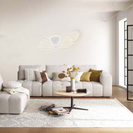 Schöner Wohnen 14039-16 - Plafoniera dimmerabile a LED PEBBLES LED/35,5W/230V bianca