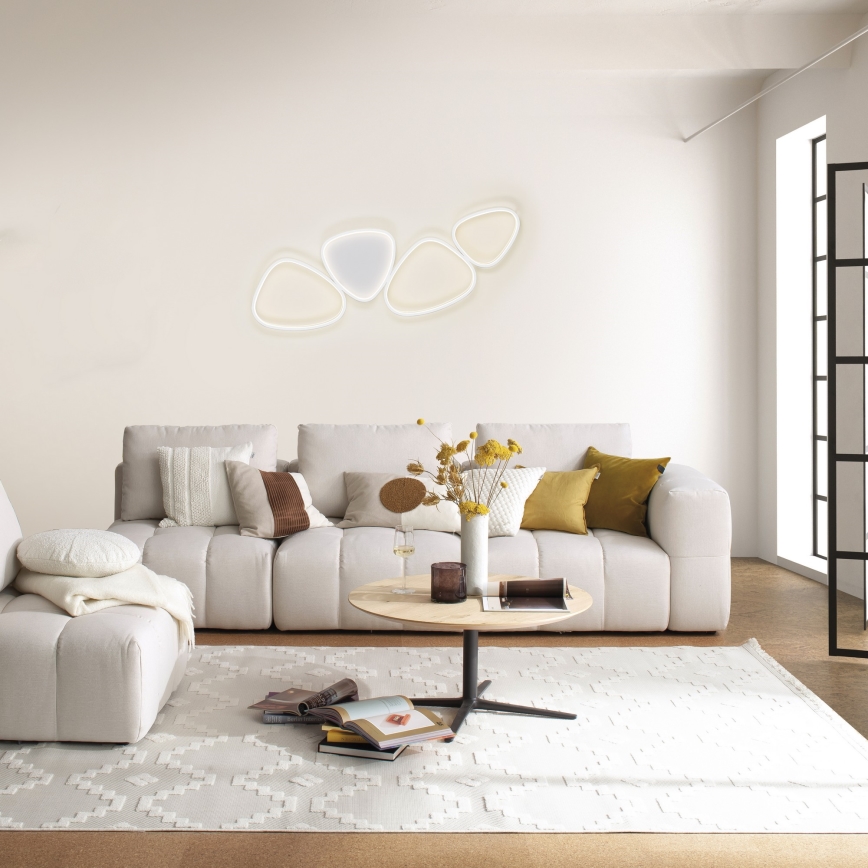 Schöner Wohnen 14039-16 - Plafoniera dimmerabile a LED PEBBLES LED/35,5W/230V bianca