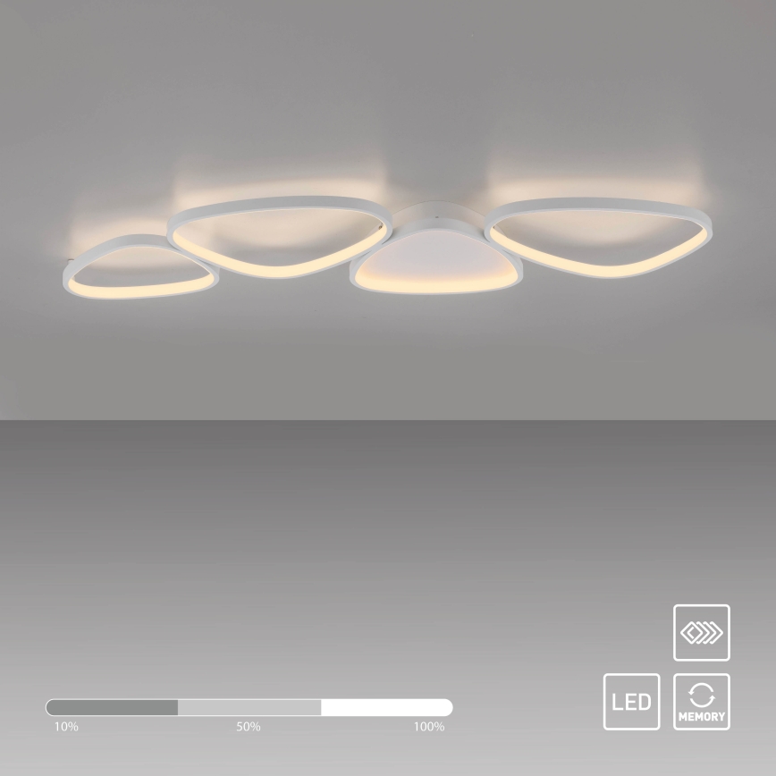 Schöner Wohnen 14039-16 - Plafoniera dimmerabile a LED PEBBLES LED/35,5W/230V bianca