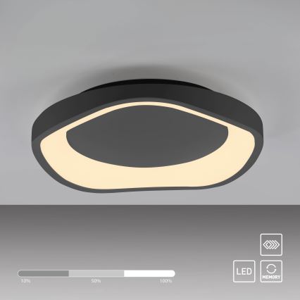 Schöner Wohnen 14233-18 - Plafoniera dimmerabile a LED MONTA LED/21W/230V Ø 40 cm nera