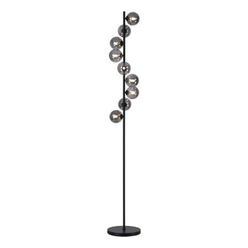 Schöner Wohnen 14506-18 - Lampada da terra LED DUBAI 9xG9/3W/230V nero/fumé