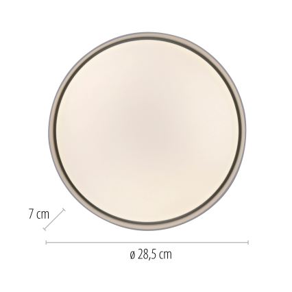 Schöner Wohnen 14593-18 - Plafoniera LED dimmerabile TAVOLI LED/10W/230V 2700-6500K Ø 28,5 cm nera + telecomando