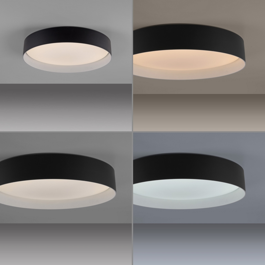 Schöner Wohnen 14594-18 - Plafoniera LED dimmerabile TAVOLI LED/20W/230V 2700-6500K Ø 39 cm nero + telecomando