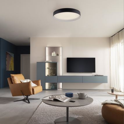 Schöner Wohnen 14595-18 - Plafoniera dimmerabile a LED TAVOLI LED/34W/230V 2700-6500K Ø 49 cm nero + telecomando