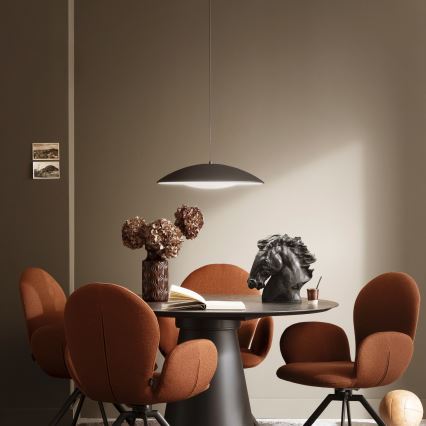 Schöner Wohnen 14606-18 - Lampada a sospensione dimmerabile con cavo LENTE LED/17W/230V Ø 40 cm nero