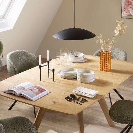 Schöner Wohnen 14606-18 - Lampada a sospensione dimmerabile con cavo LENTE LED/17W/230V Ø 40 cm nero