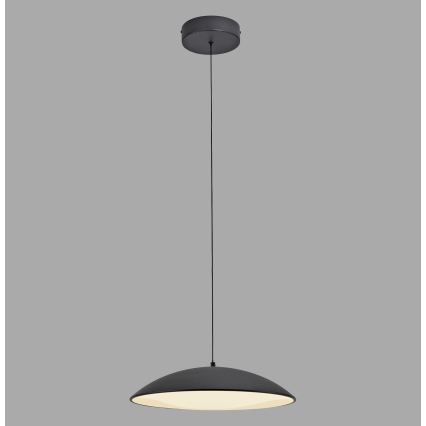 Schöner Wohnen 14606-18 - Lampada a sospensione dimmerabile con cavo LENTE LED/17W/230V Ø 40 cm nero